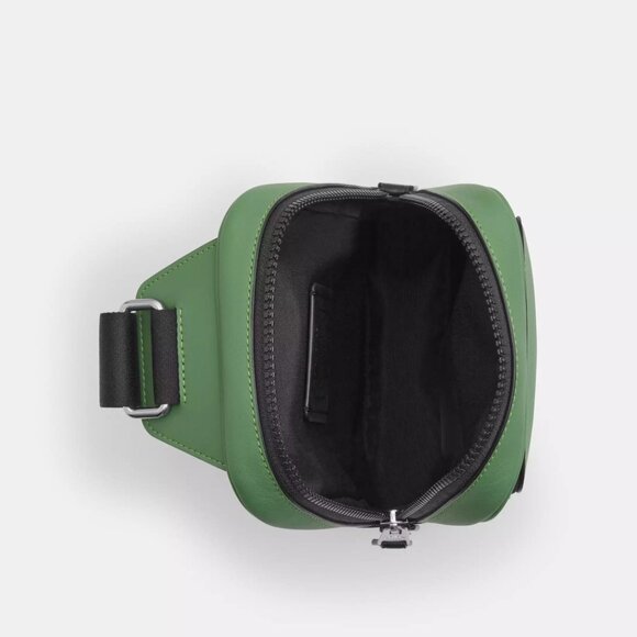 🥰 Coach Track Pack 14 Silver/Soft Green - Picture 5 of 12